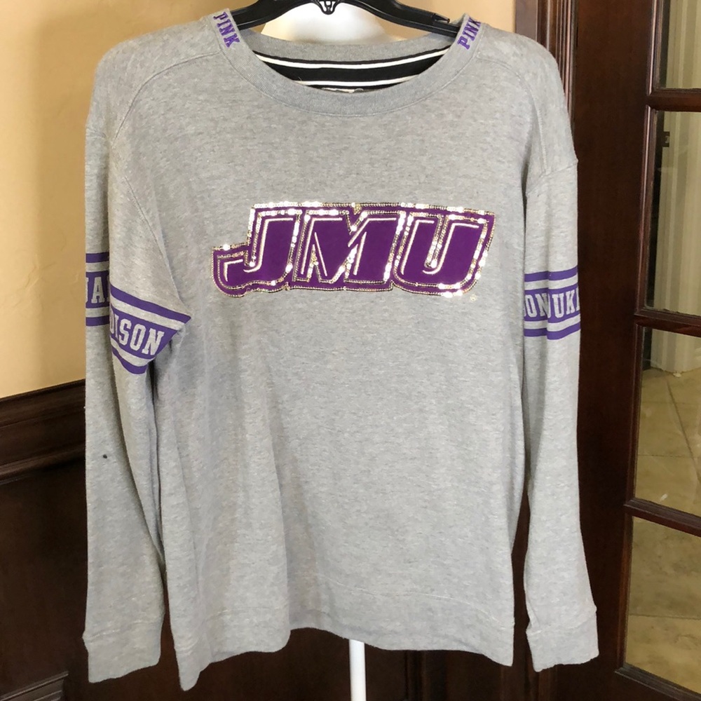Pink JMU sweater shirt